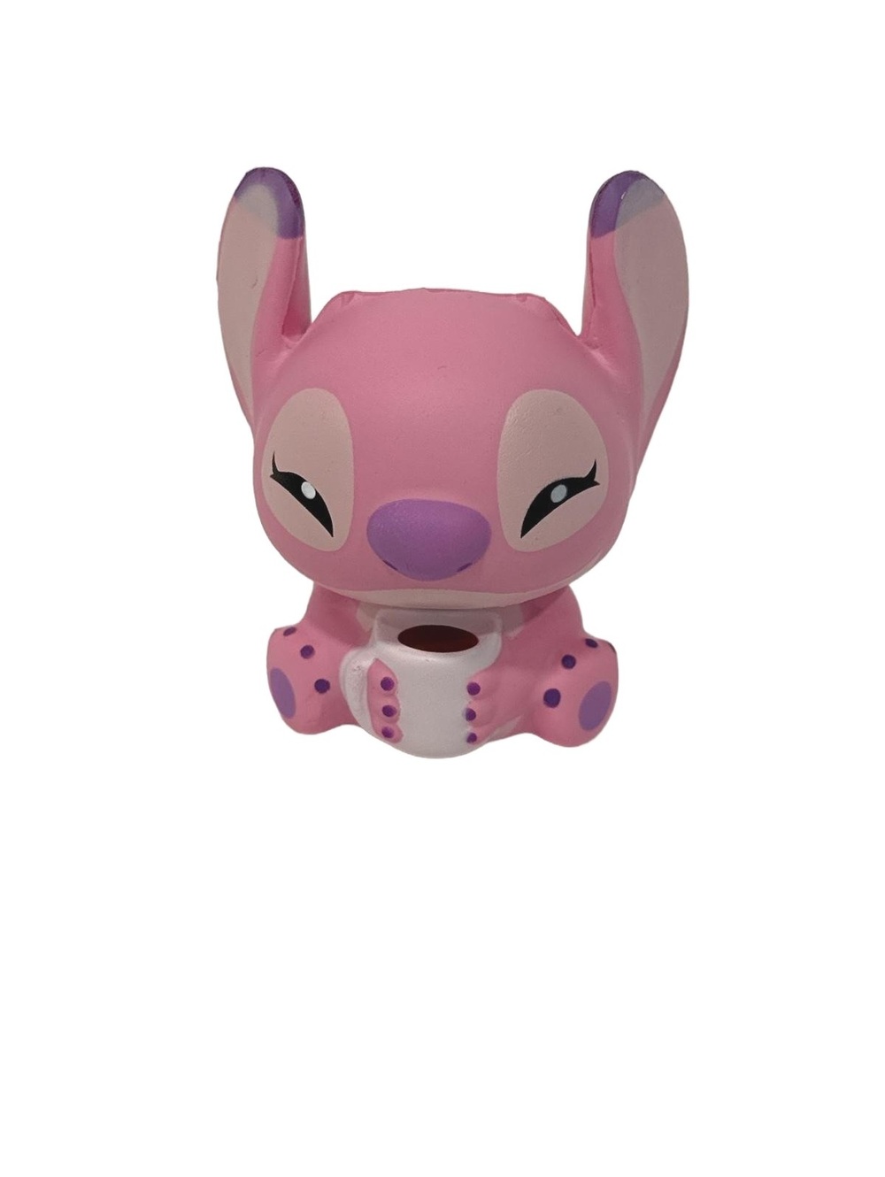 Disney Stitch Pink Squishy Toy Figurine Collectible 3 Inch